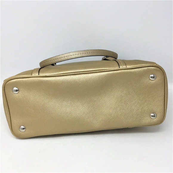 Coach Gold Jordan Handbag Saffiano Leather - Picture 2 of 8